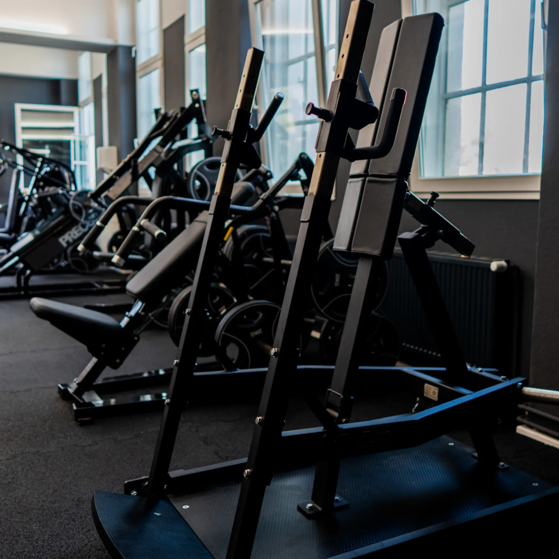 Trainingsgeräte im Gerätebereich des Invictus Gym
