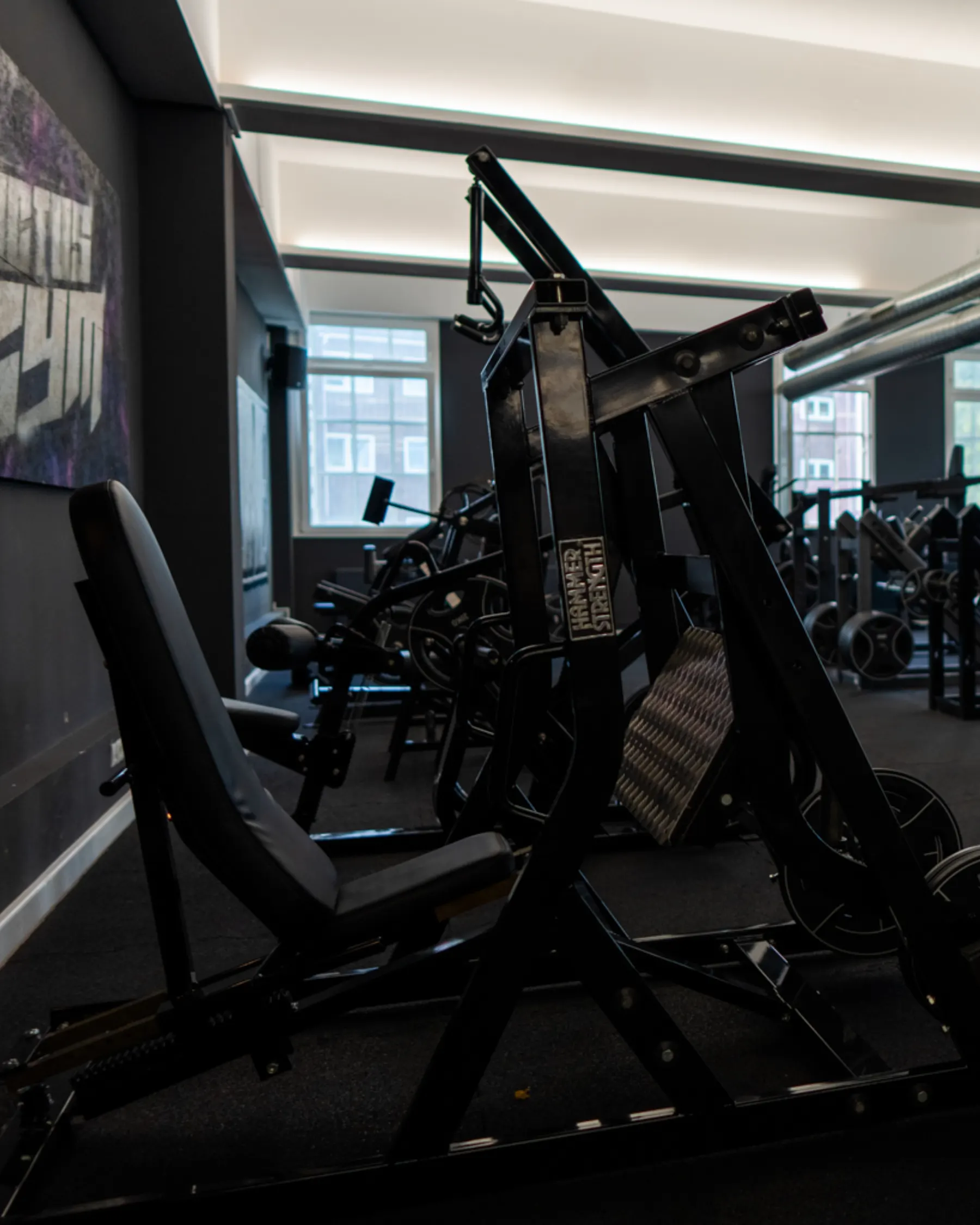 Trainingsfläche mit Kraftgeräten im Invictus Gym Hamburg